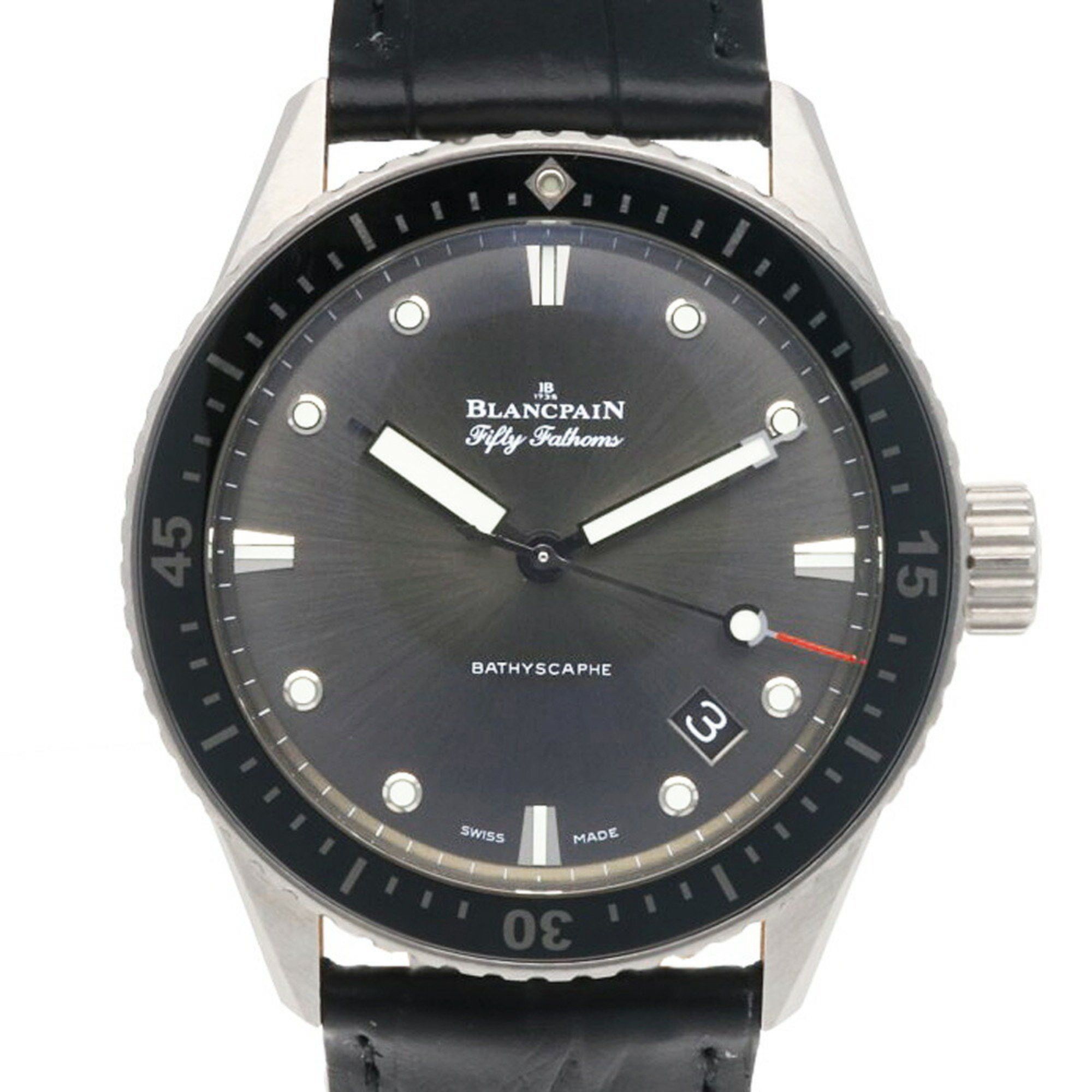 Other Blancpain Fifty Fathoms Bathyscaphe Watch, Stainless Steel Automatic, Men's, Size ONE SIZE - 1 Thumbnail
