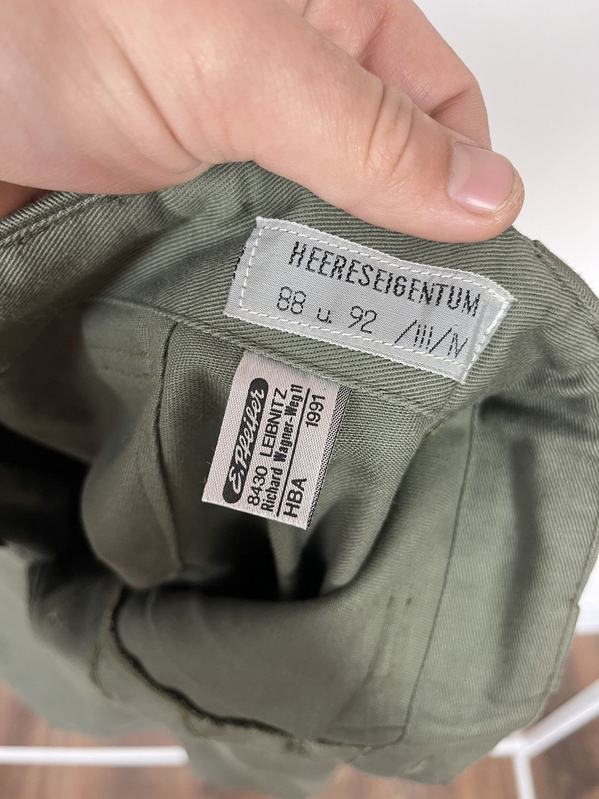 Other Vintage Military Cargo Pants Olive Cotton Army Workwear 88 Size US 32 / EU 48 - 8 Thumbnail