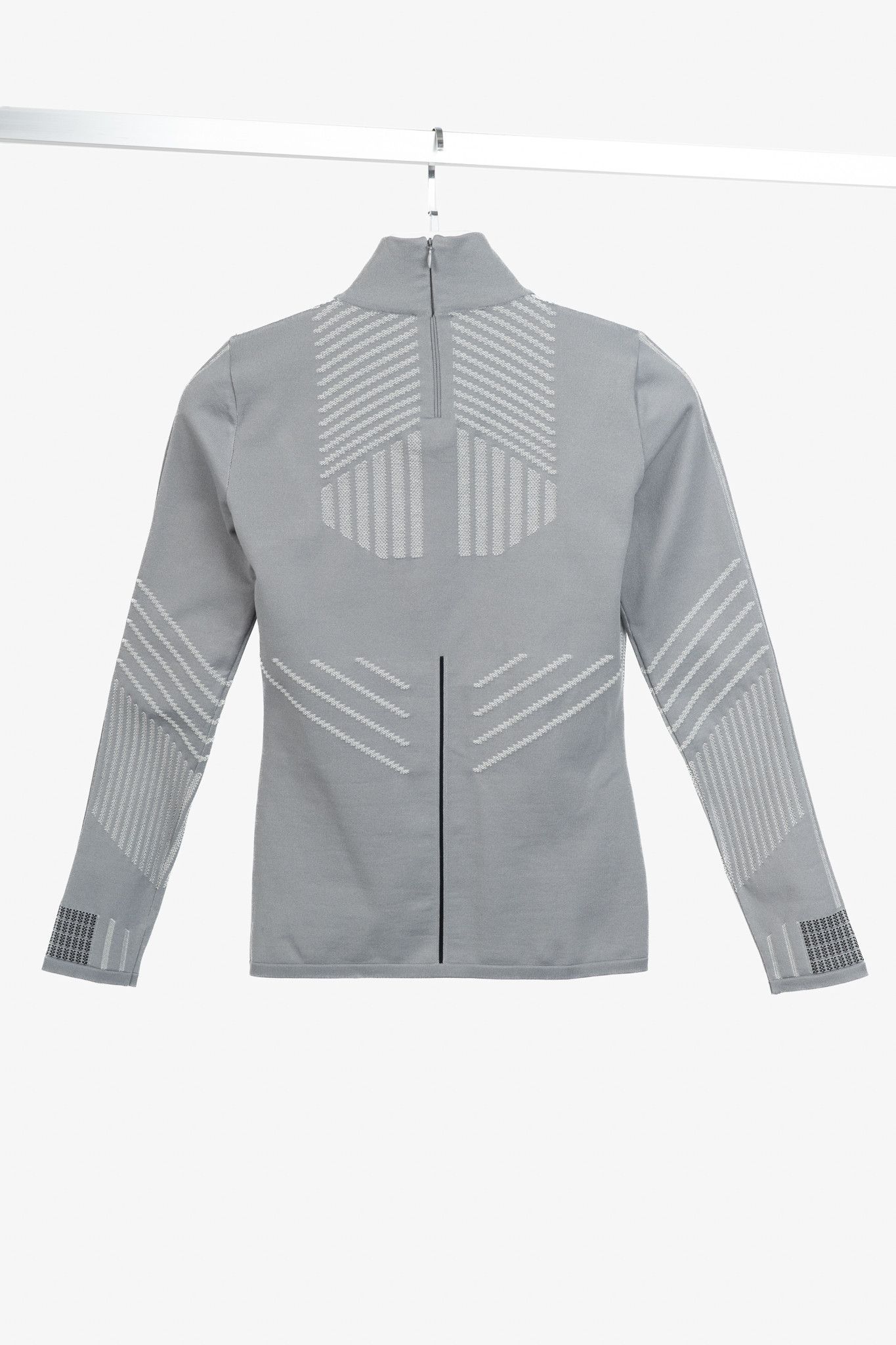 Prada Prada R/18 Runway Embossed Techno Mock-Neck Long-Sleeve Size S / US 4 / IT 40 - 2 Thumbnail