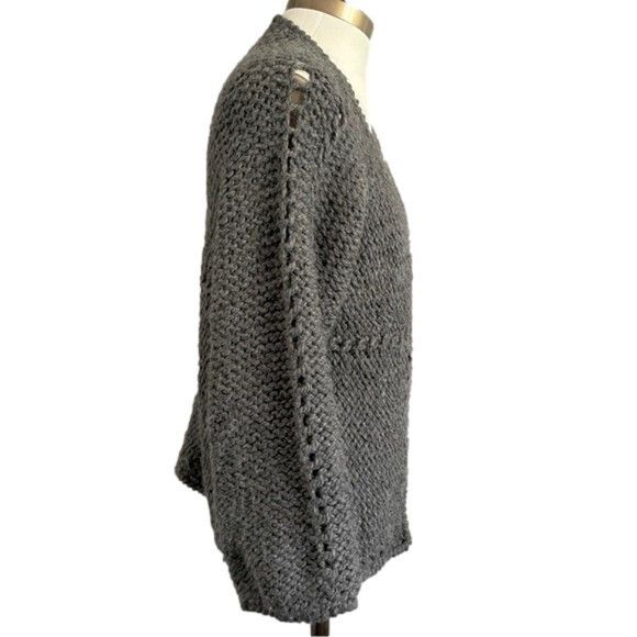 House of Harlow House of Harlow Wool Alpaca Chunky Open Cardigan Sweater Size M / US 6-8 / IT 42-44 - 4 Thumbnail