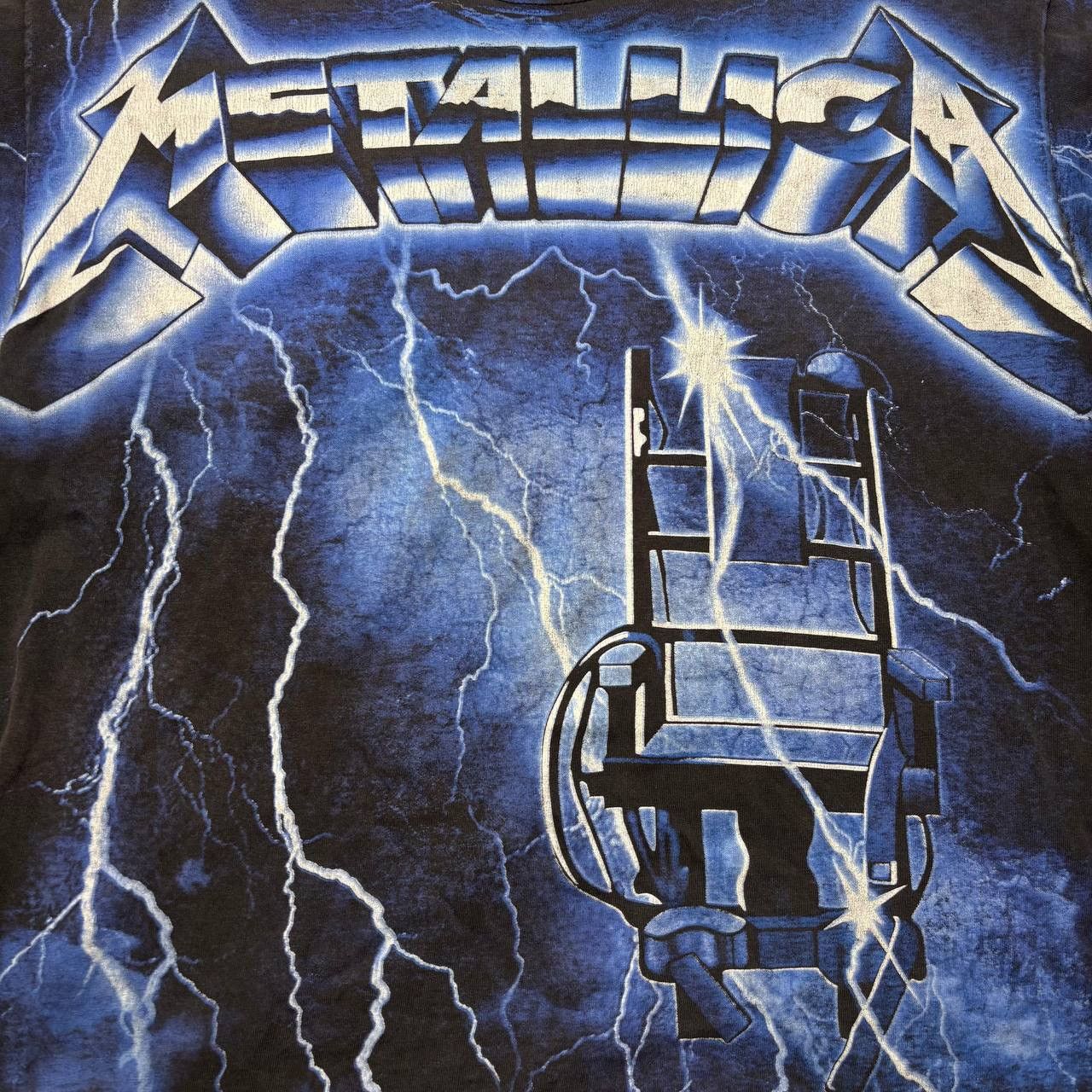 Band Tees 90's Metallica Ride the lightning full print Size US XL / EU 56 / 4 - 5 Thumbnail