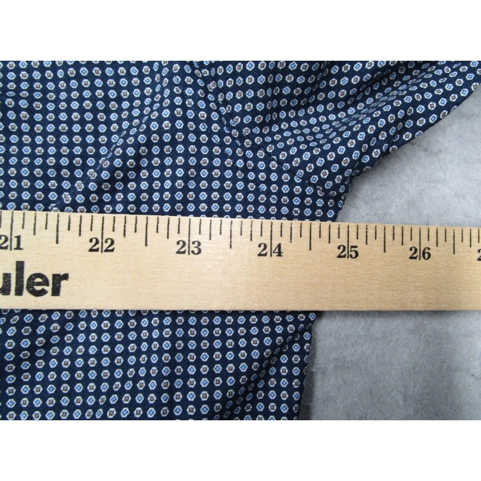 Rodd & Gunn Rodd & Gunn Shirt Mens 2XL Blue Sports Fit Button Up Long Sleeve Casual Work Geometric Pattern - Cotton Knit, Regular Size, City Preppy Style - Mens Size US XXL / EU 58 / 5 - 7 Thumbnail