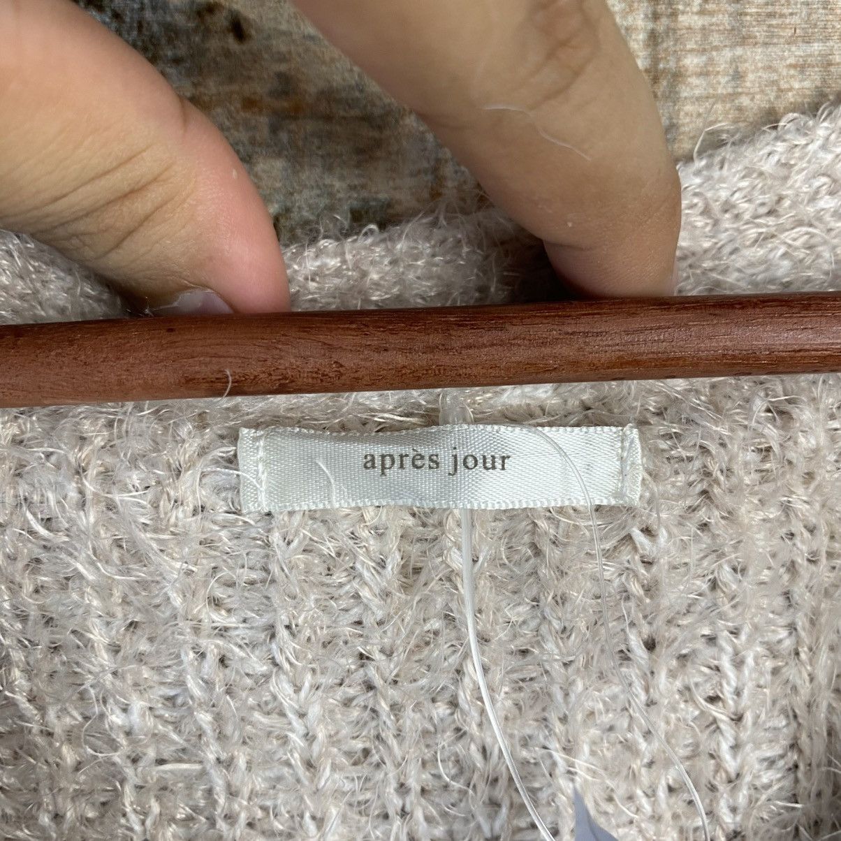 Vintage DL Apres Jour fur shaggy mohair Cardigan Knitwear #C1080 Size M / US 6-8 / IT 42-44 - 9 Thumbnail