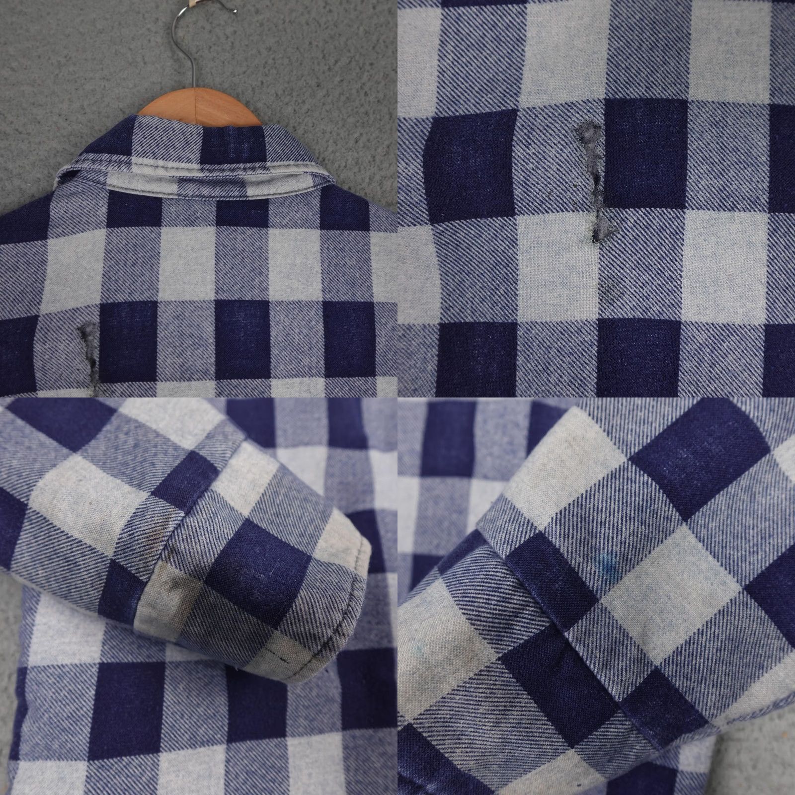 Vintage VINTAGE Fieldmaster Shirt Jacket Mens L Blue Plaid Quilted Shacket 90s Size US L / EU 52-54 / 3 - 10 Thumbnail