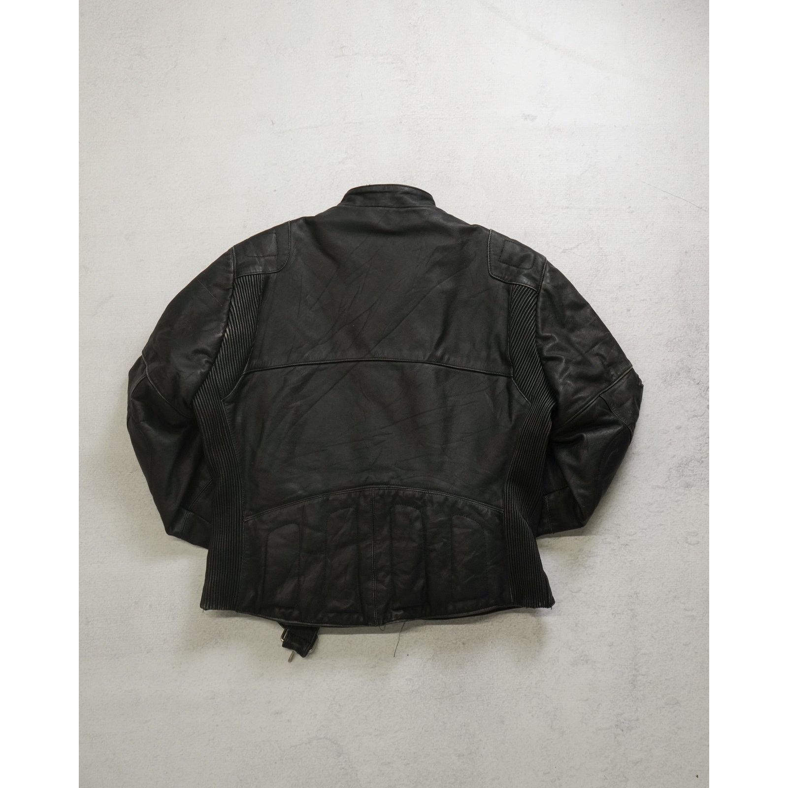 Wilsons Leather Vintage 90s Wilsons Leather Black Biker Jacket - Men's Large Size US L / EU 52-54 / 3 - 2 Thumbnail