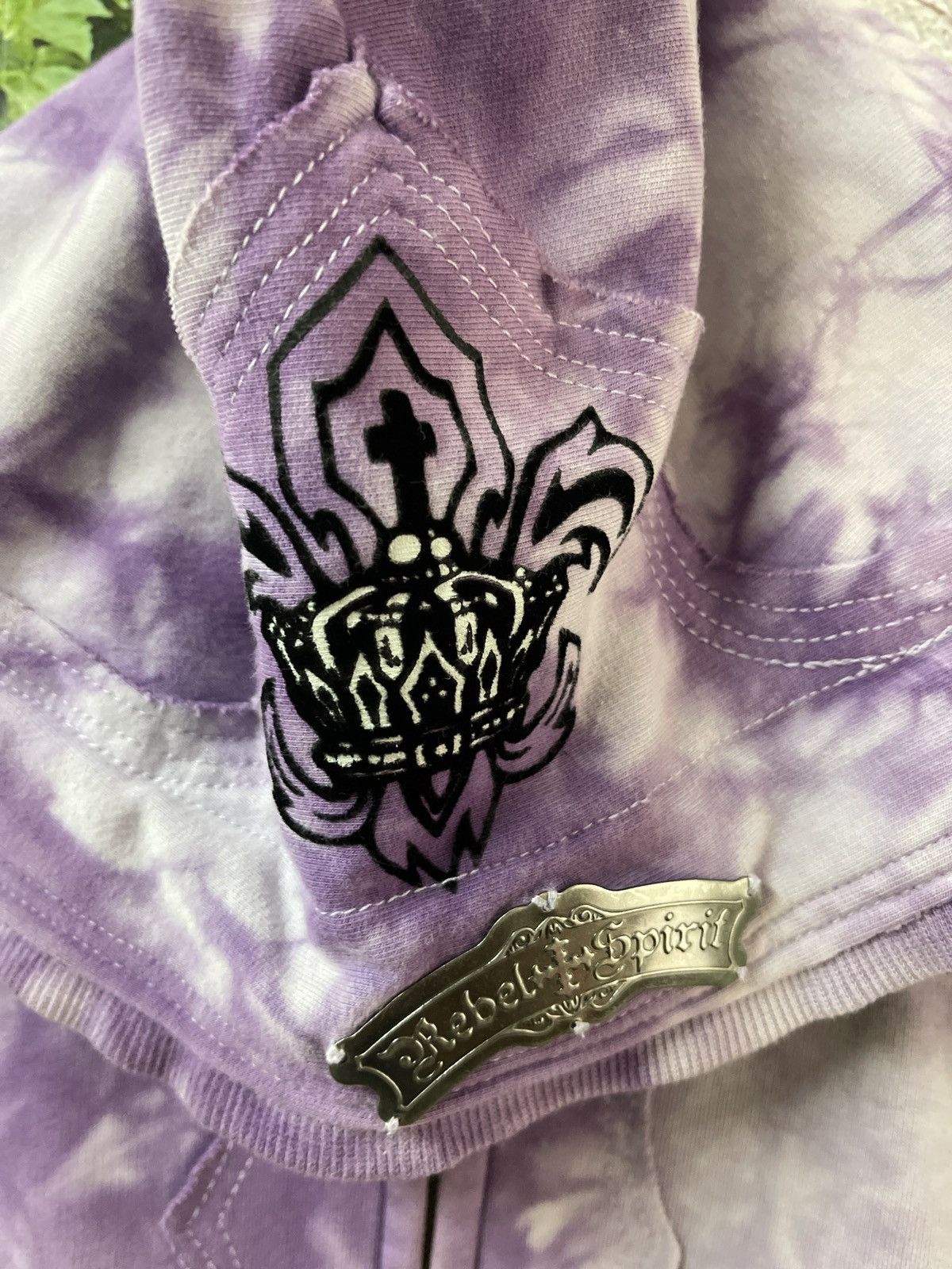 Affliction VINTAGE REBEL SPIRIT TIE DYE ZIPPER UP VERY RARE Size US M / EU 48-50 / 2 - 7 Thumbnail