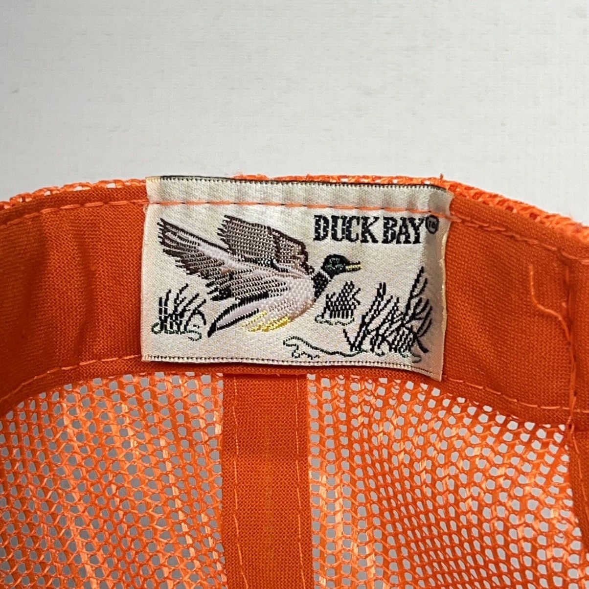 Vintage VTG Duck Bay Hat Cap Orange Trucker Hunting Outdoor Blaze Size ONE SIZE - 14 Thumbnail