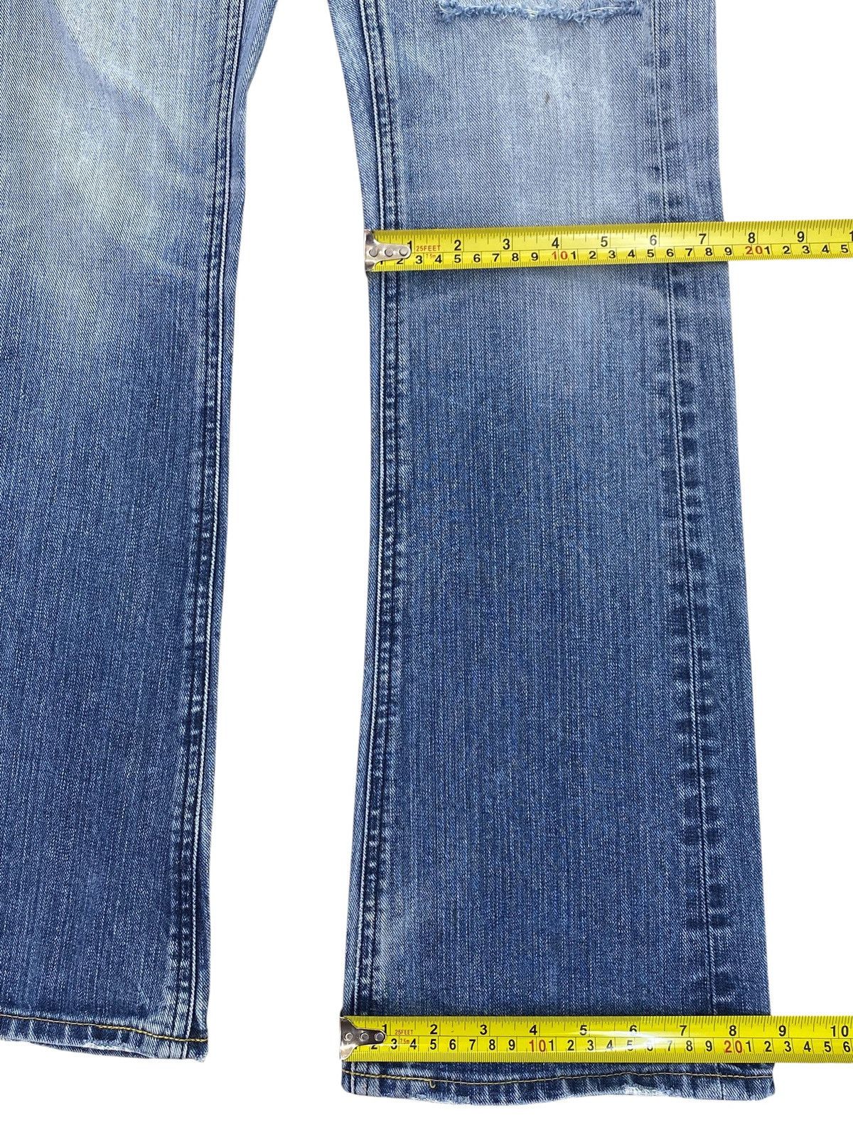 Other Japanese Brand Faded Wash Ripped Style Flare Jeans Size US 28 / EU 44 - 12 Thumbnail