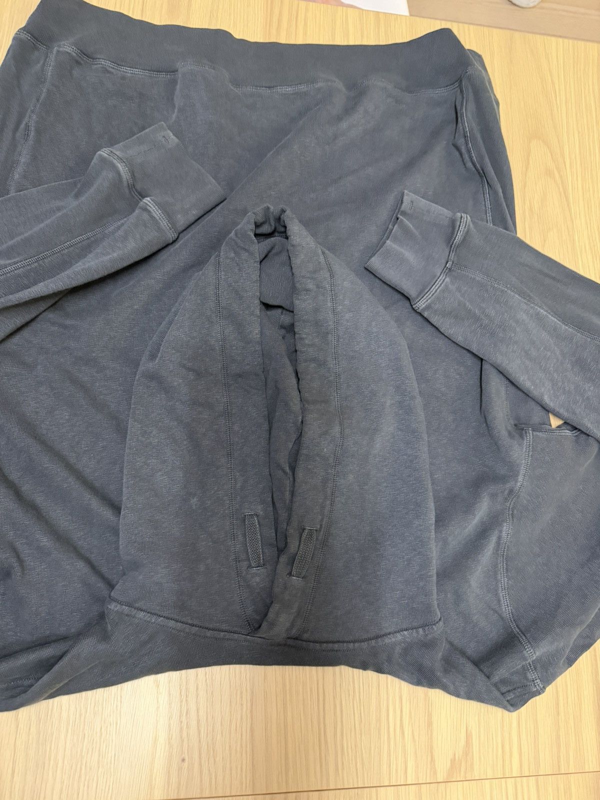 Stone Island Stone island Dyed Pullover Hoodie – Faded Charcoal Grey Size US XL / EU 56 / 4 - 5 Thumbnail