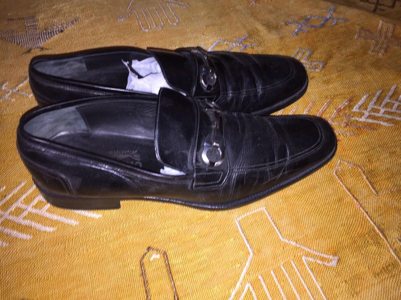 Salvatore Ferragamo Salvatore Ferragamo Black Leather Loafers Size US 9 / EU 42 - 2 Thumbnail