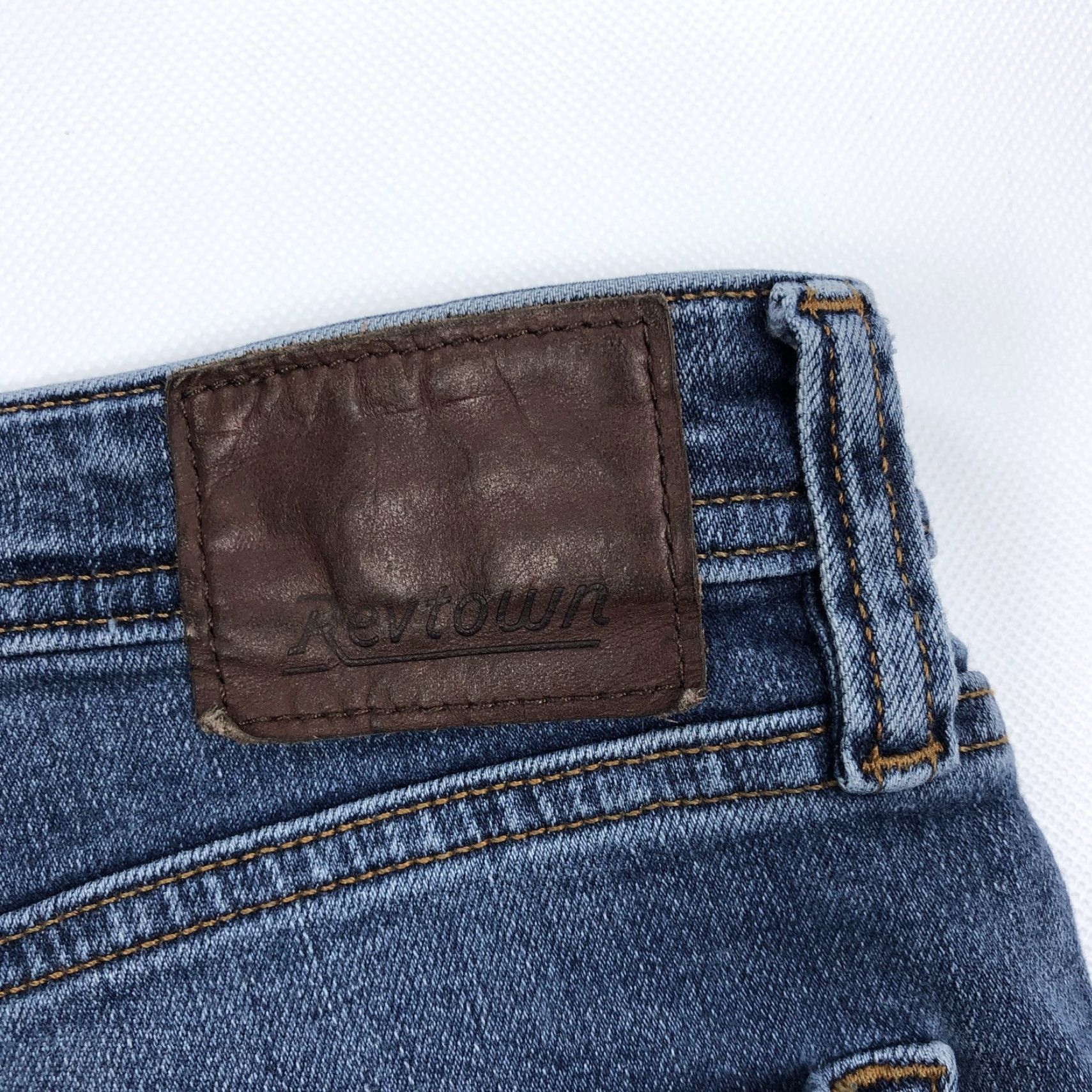 Denime Revtown Decade Denim Automatic Jeans Men 33x32 Dark Wash Straight Fit Size US 33 - 4 Thumbnail