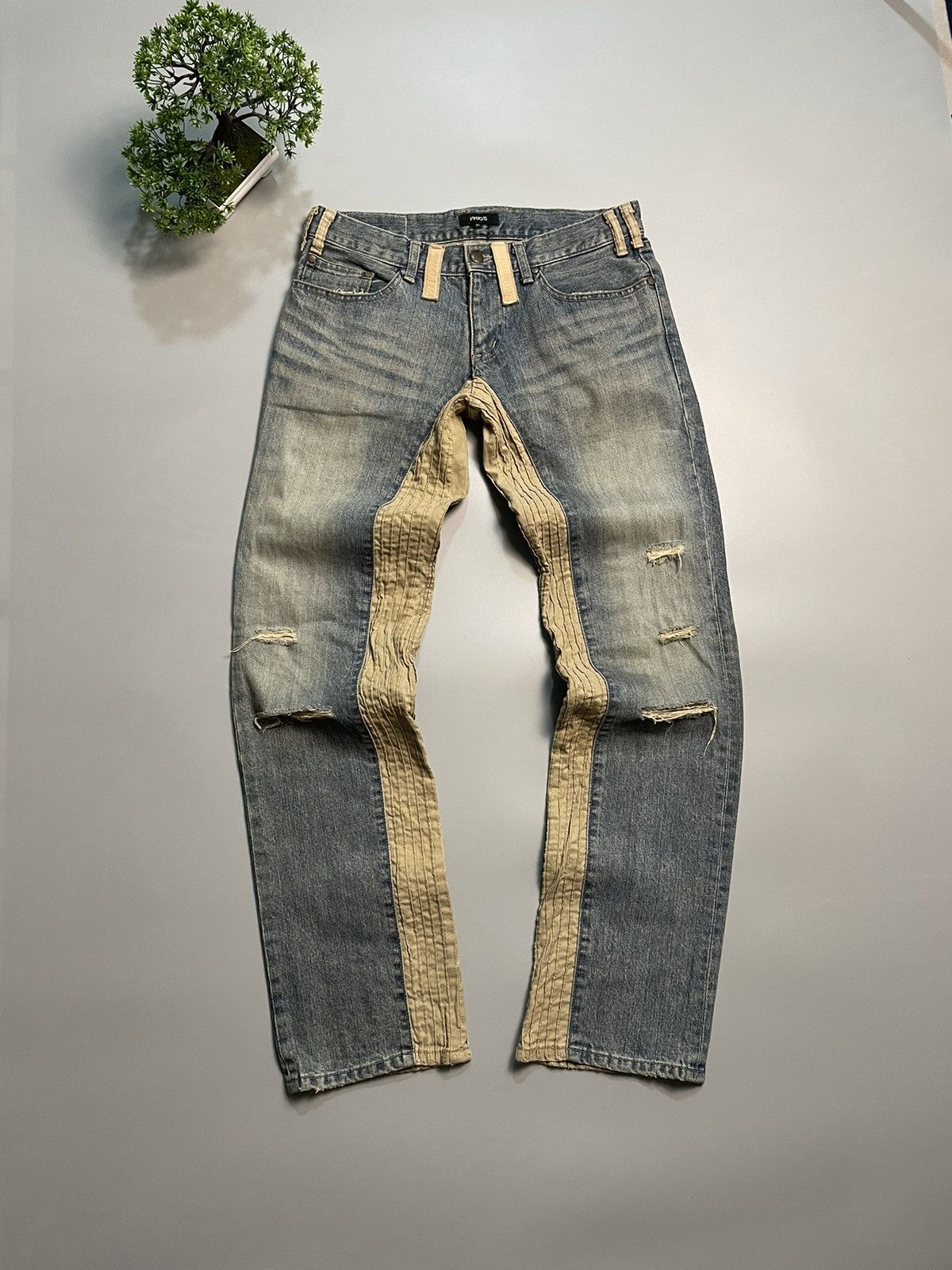 Prigs Hybrid Panelled Denim