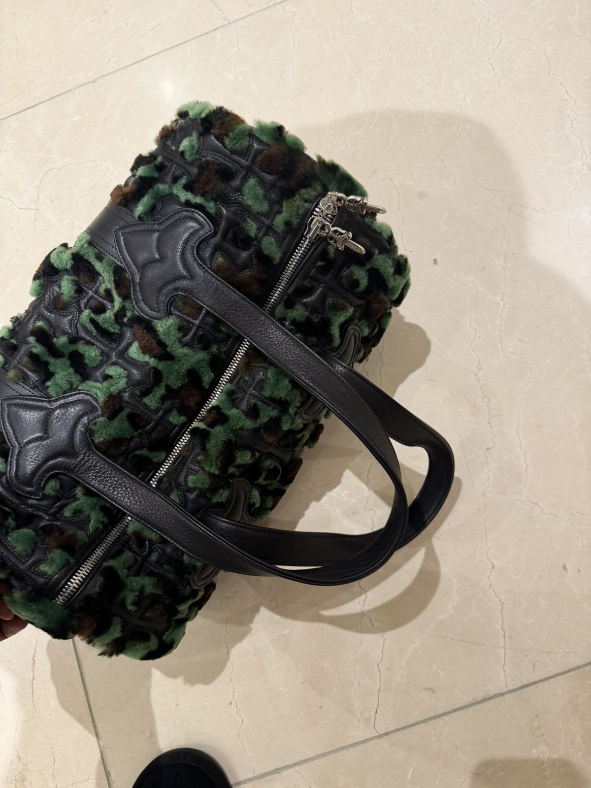 Chrome Hearts tiny leopard furry duffle Size ONE SIZE - 7 Thumbnail