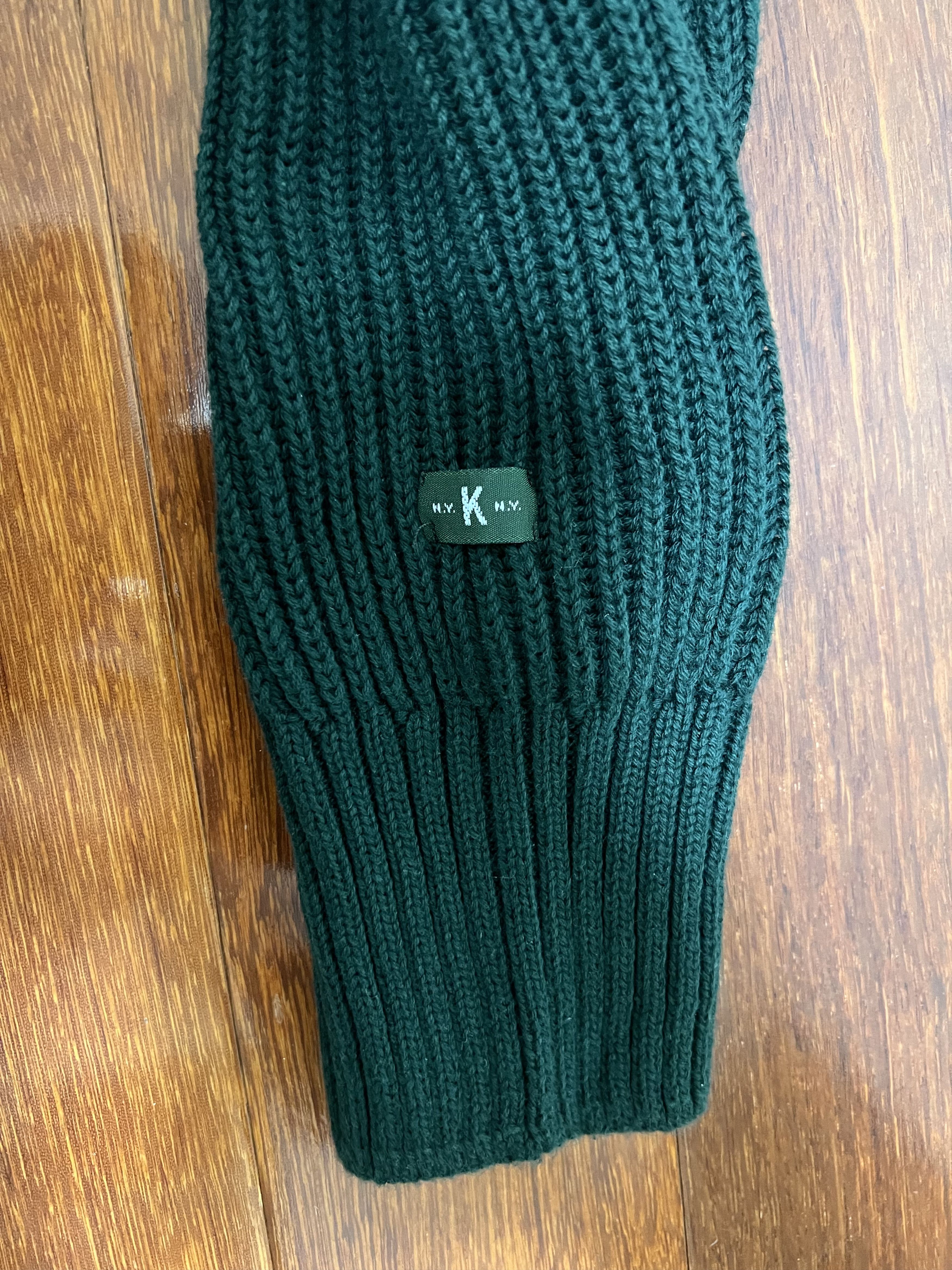 Knickerbocker Mfg Co 💚 Knickerbocker Heavy Rib Cotton Sweater Sycamore NEW Size US M / EU 48-50 / 2 - 7 Thumbnail