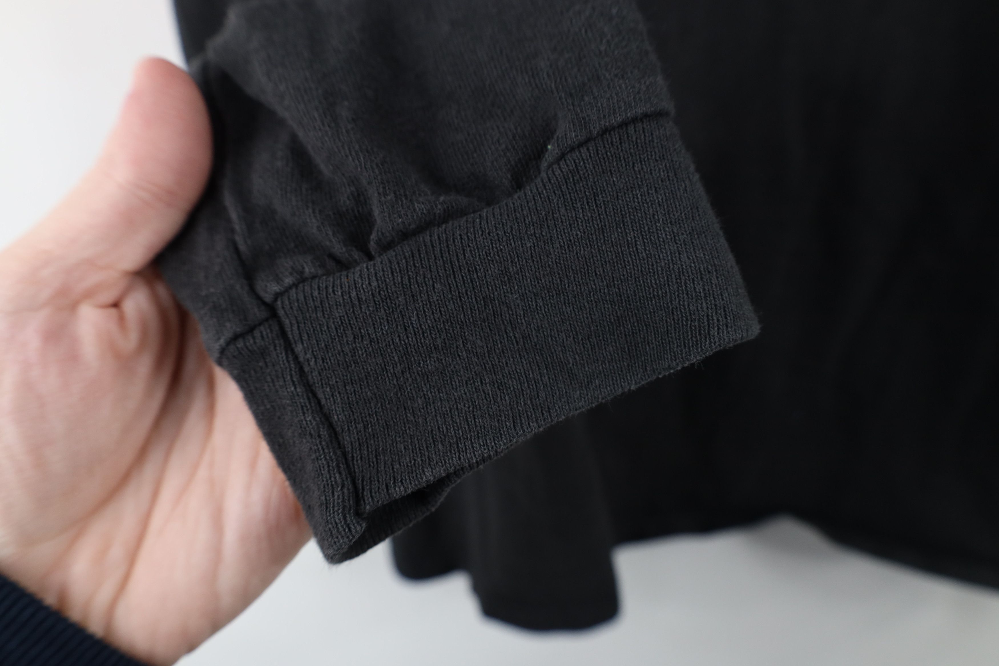 Vintage Vintage 90s Streetwear Long Sleeve T-Shirt Black Cotton Size US M / EU 48-50 / 2 - 7 Thumbnail