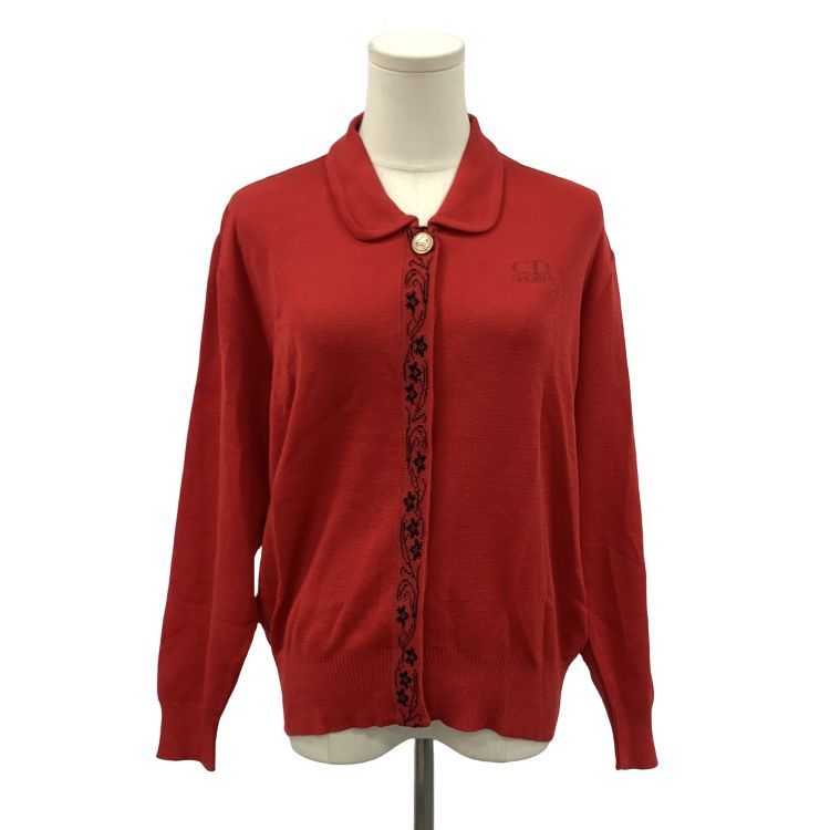 Dior Christian Dior Embroidered Wool Sweater Size M Size M / US 6-8 / IT 42-44 - 1 Thumbnail
