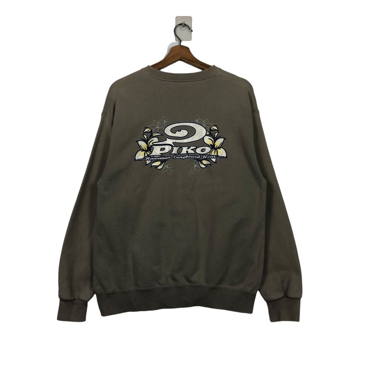 Japanese Brand 90s Piko Hawaiian Surf Crewneck — Coastal Graphic Size US M / EU 48-50 / 2 - 9 Thumbnail