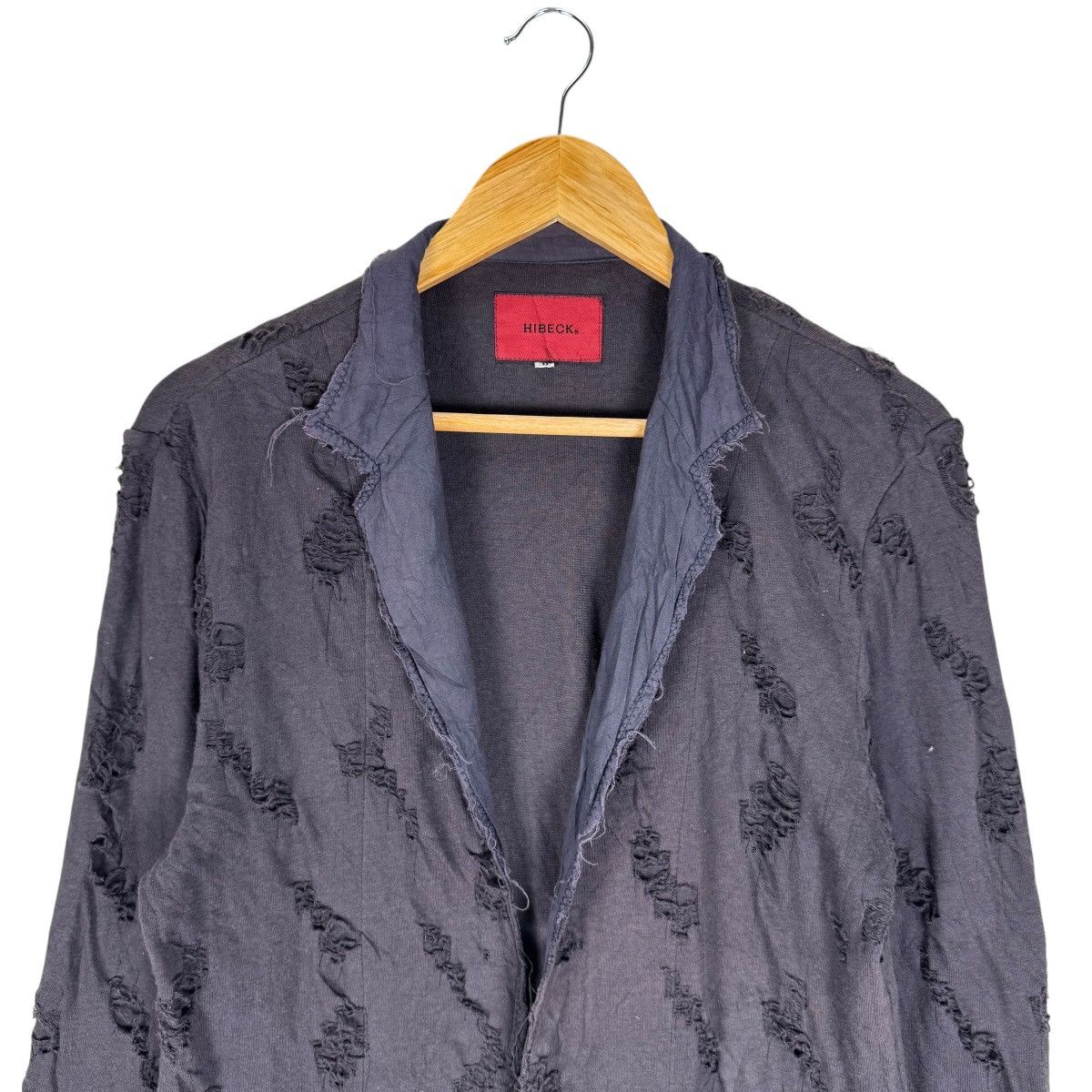 If Six Was Nine ☀️HIBECK JAPAN DISTRESS CARDIGAN LIKE NUMBER NINE Size US M / EU 48-50 / 2 - 6 Thumbnail