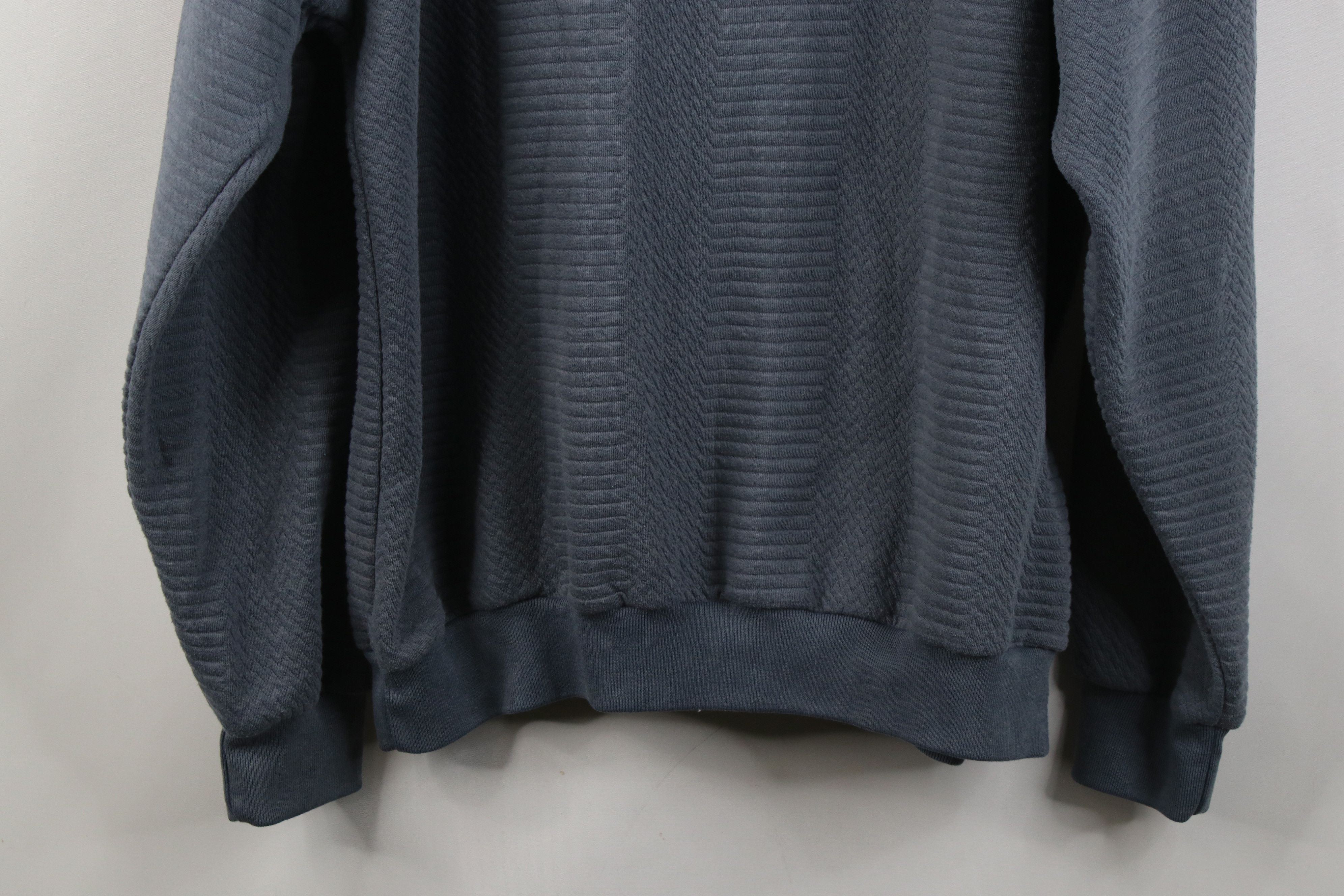 Vintage Vintage 90s Streetwear Ribbed Knit Pullover Polo Shirt Size US L / EU 52-54 / 3 - 11 Thumbnail