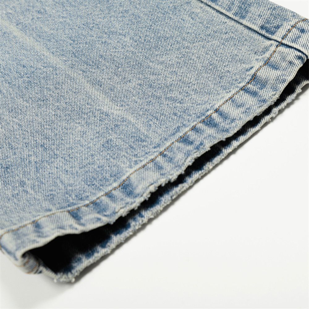 Jean Retro punk distressed loose wide-leg men's washed jeans Size US 32 / EU 48 - 6 Thumbnail
