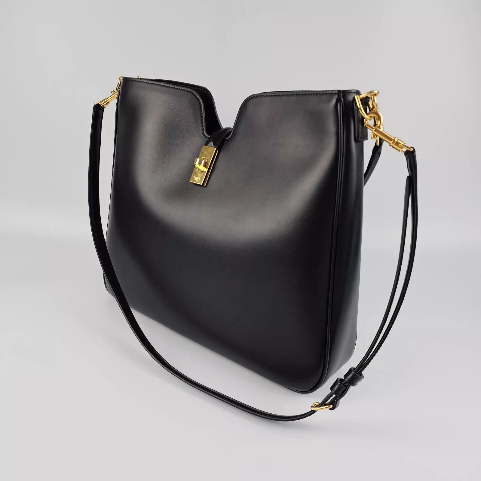 Celine CELINE Camille 16 Medium Black Leather Bag New Size ONE SIZE - 5 Thumbnail