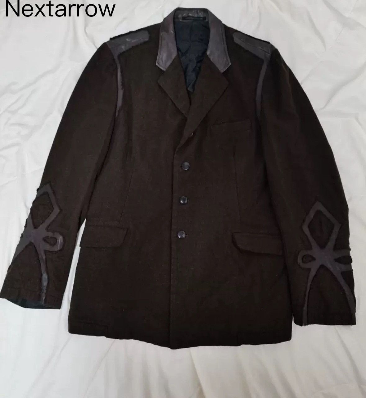 Yohji Yamamoto Yohji Yamamoto 03aw Kangaroo Leather Suit Jacket Size US L / EU 52-54 / 3 - 1 Thumbnail