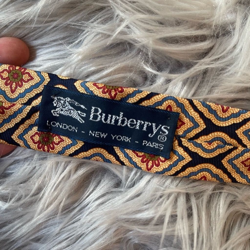 Burberry Burberry vintage Elegant Patterned Tie 100% silk Size ONE SIZE - 2 Thumbnail