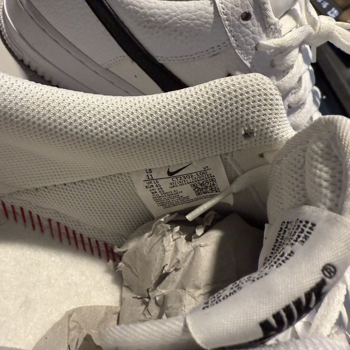 Nike Nike AIR FORCE 1 '07 White Black Size US 11 / EU 44 - 16 Thumbnail