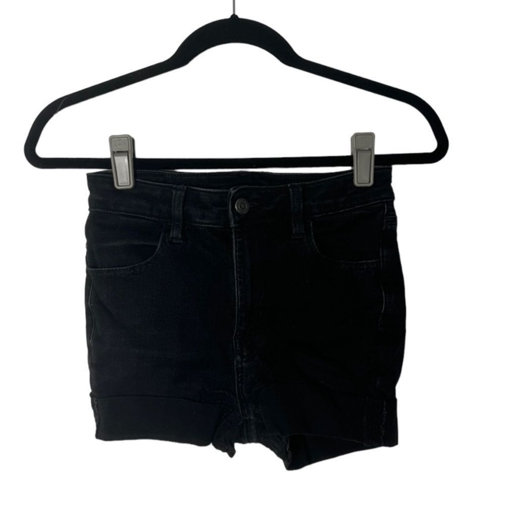 American Eagle Outfitters American Eagle SZ 4 black stretch shorts Size 27" / US 4 / IT 40 - 1 Thumbnail