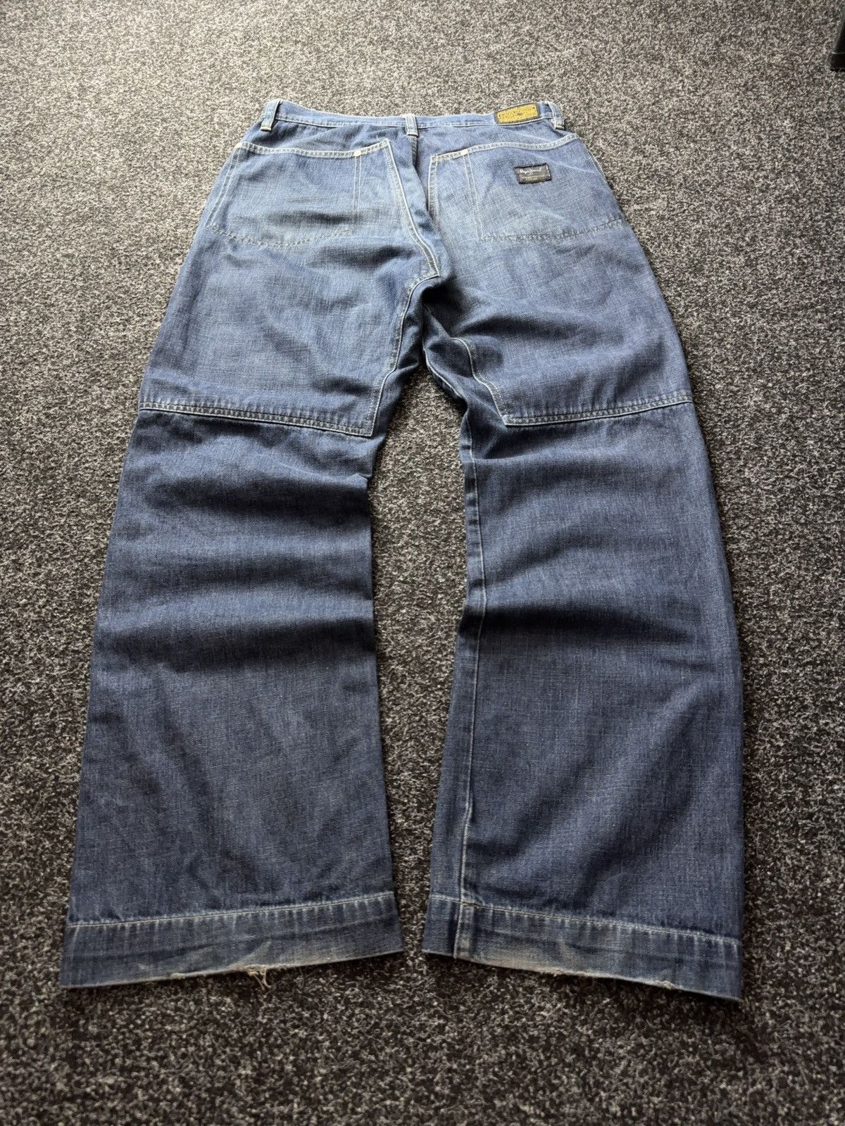 Japanese Brand Y2K 00s Pepe Jeans SK8 Straight Denim Blue 90s Vintage Style Size US 32 / EU 48 - 15 Thumbnail