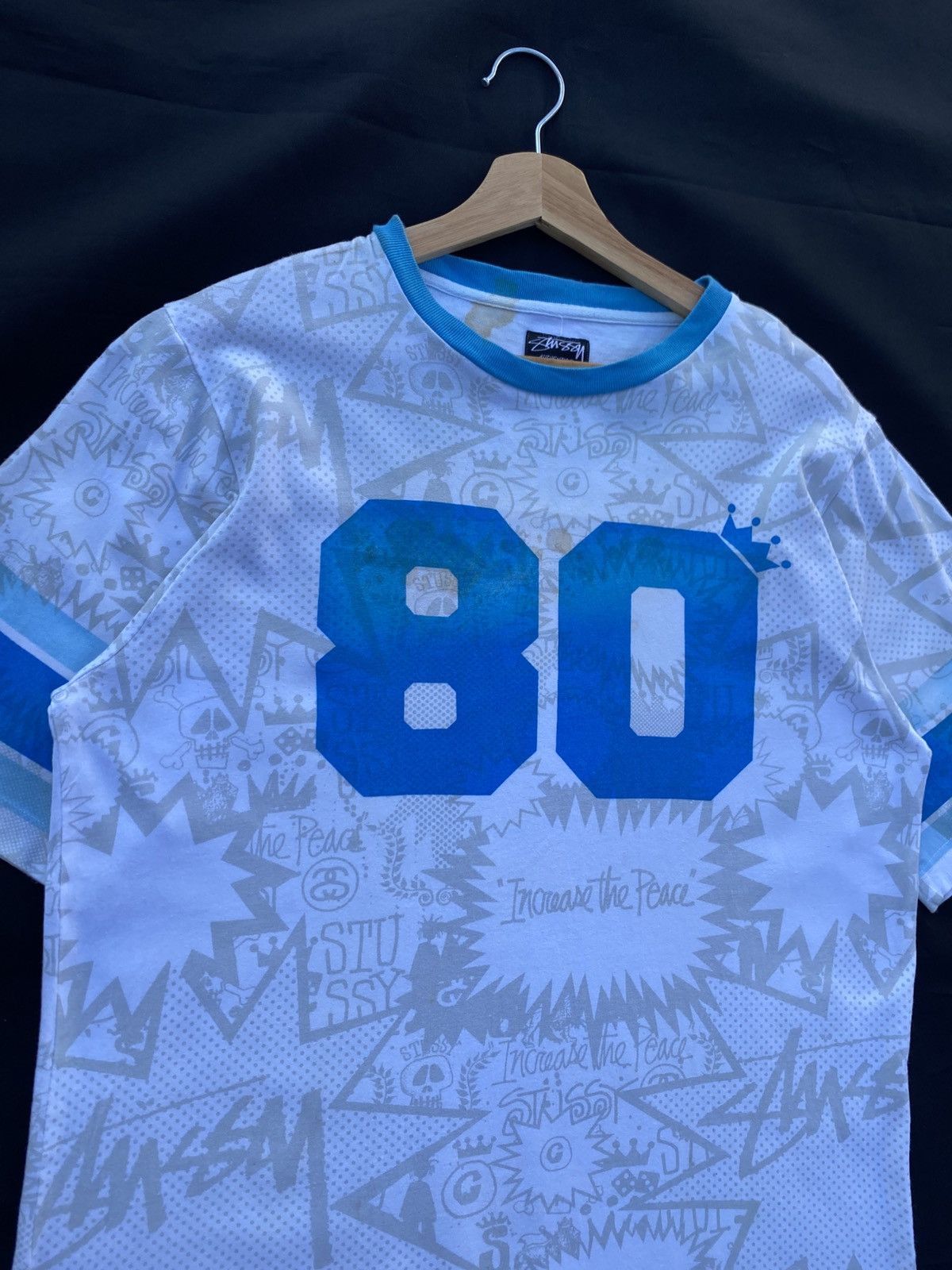 Stussy Rare Stussy “Increase the Peace” Graphic Tshirt Size US L / EU 52-54 / 3 - 8 Thumbnail