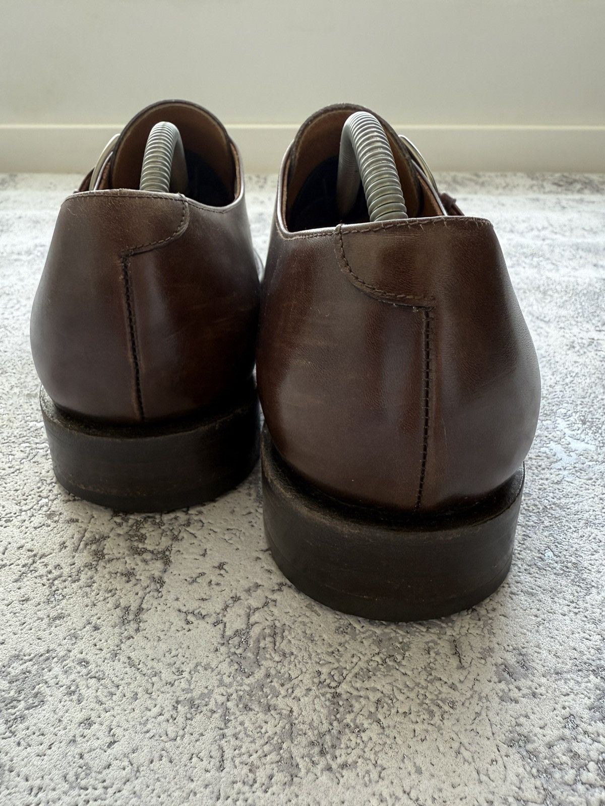 Bruno Magli BRUNO MAGLI Lucio Dark Brown Leather Single Monk Shoe Size US 11 / EU 44 - 10 Thumbnail