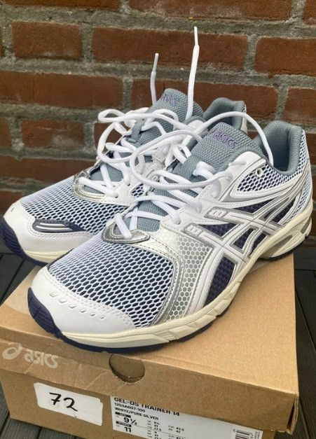 Asics gel ds trainer 14 white pure silver 43 1/2 retro running Size US 9.5 / EU 42-43 - 1 Thumbnail