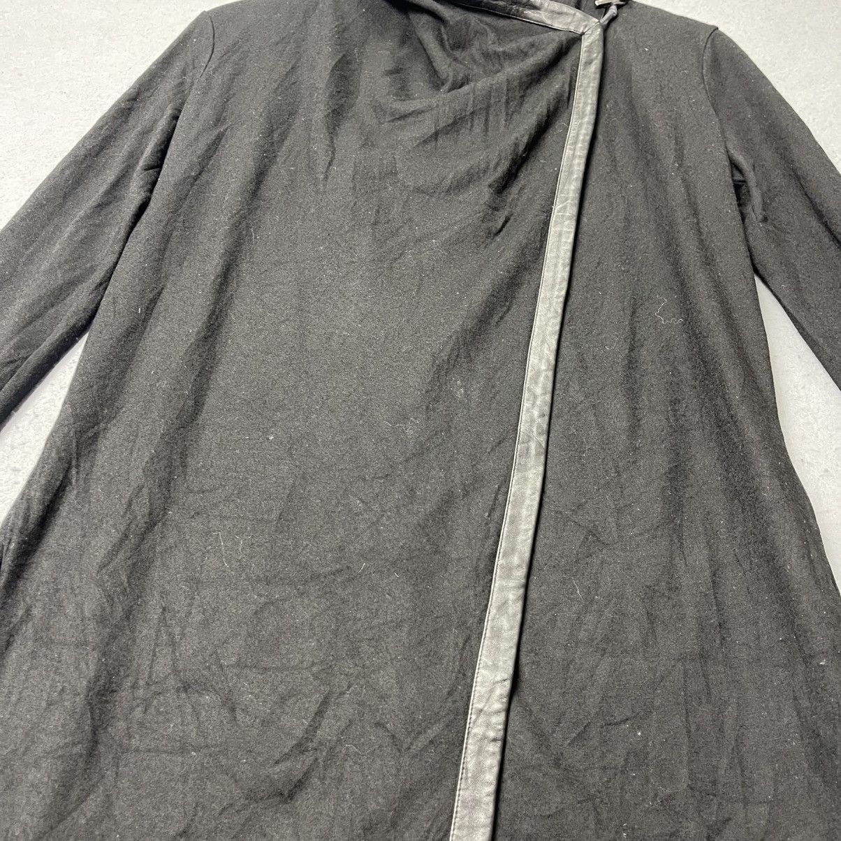 Vintage Helmut Lang Asymmetrical Wool Cardigan Coat