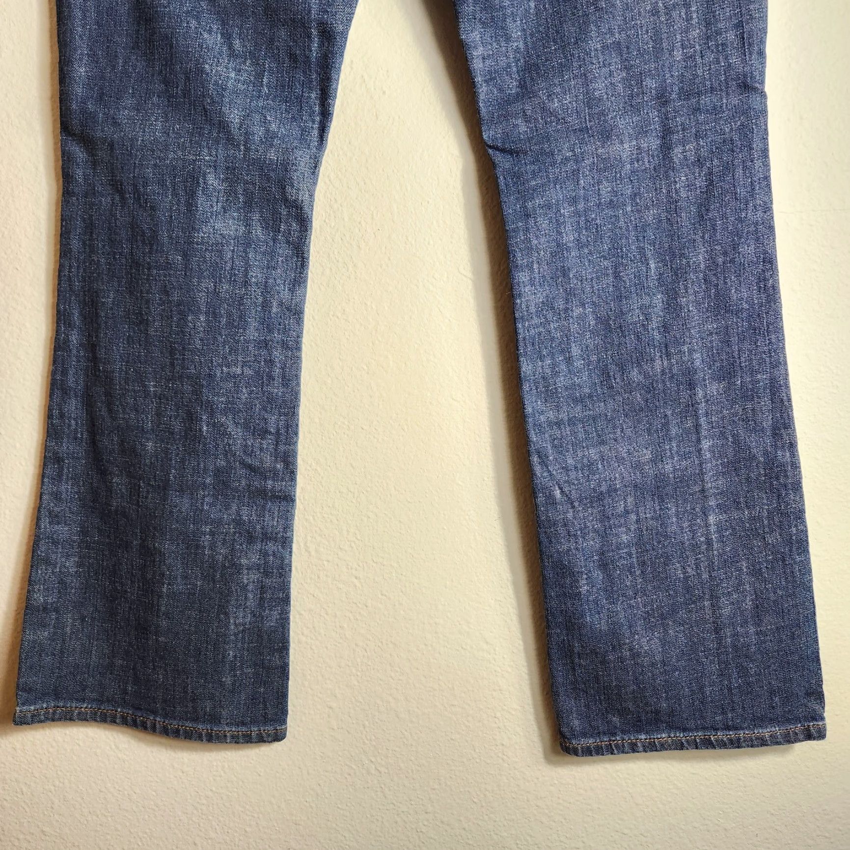 Levi's Levi's Jeans Womens Dark Wash Mid Rise Bootcut 14 Regular 5-Pocket Denim Stretch Pockets Zip Fly Blue Cowboy Western Jeans Mens? Size 36" / US 14 / IT 50 - 7 Thumbnail