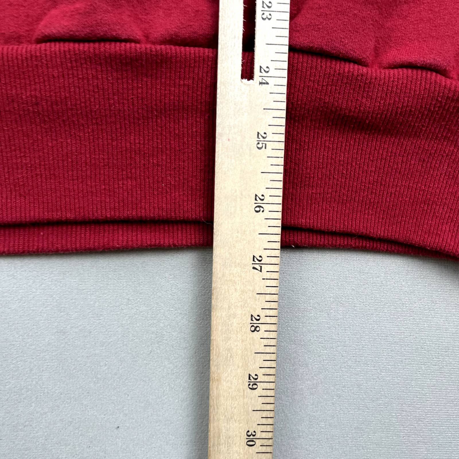 Jerzees × Vintage Vintage Red Sweatshirt Medium Jerzees Blank Basic Crewneck Size US M / EU 48-50 / 2 - 9 Thumbnail