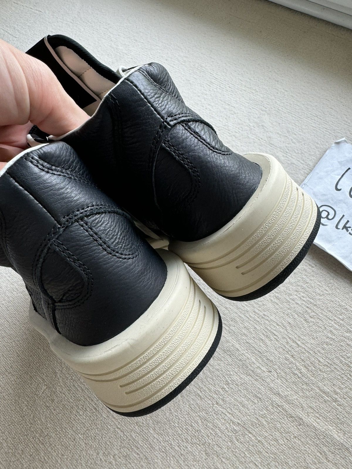 Converse × Rick Owens Drkshdw NEW | TURBOWPN DRKSHDW X CONVERSE WOMENS BLACK/MILK Size US 6 / IT 36 - 5 Thumbnail