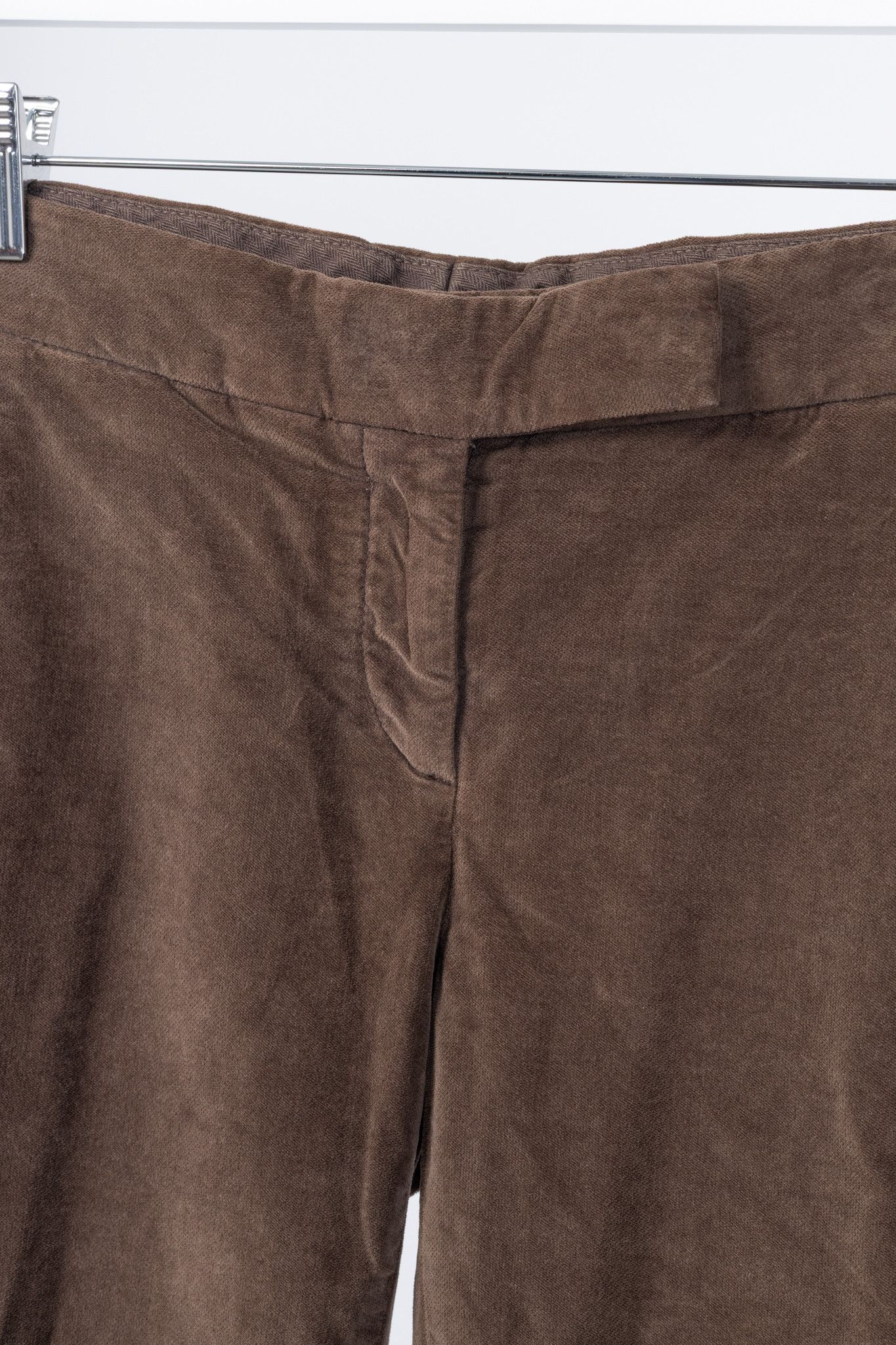 Brunello Cucinelli Brunello Cucinelli Brown Velvet Slim-Fit Pants Size 27" / US 4 / IT 40 - 8 Thumbnail