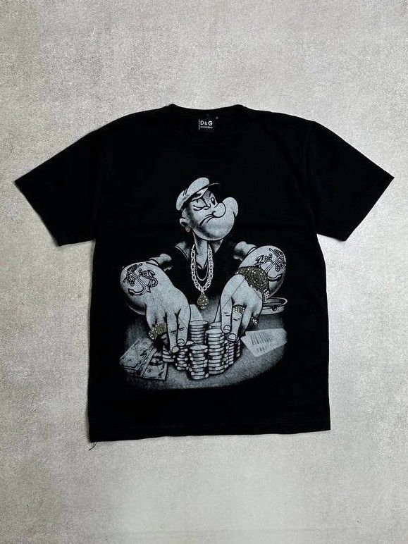 Vintage Vintage DG Dolce Gabbana Popeye Graphic T-shirt S Size US S / EU 44-46 / 1 - 1 Thumbnail