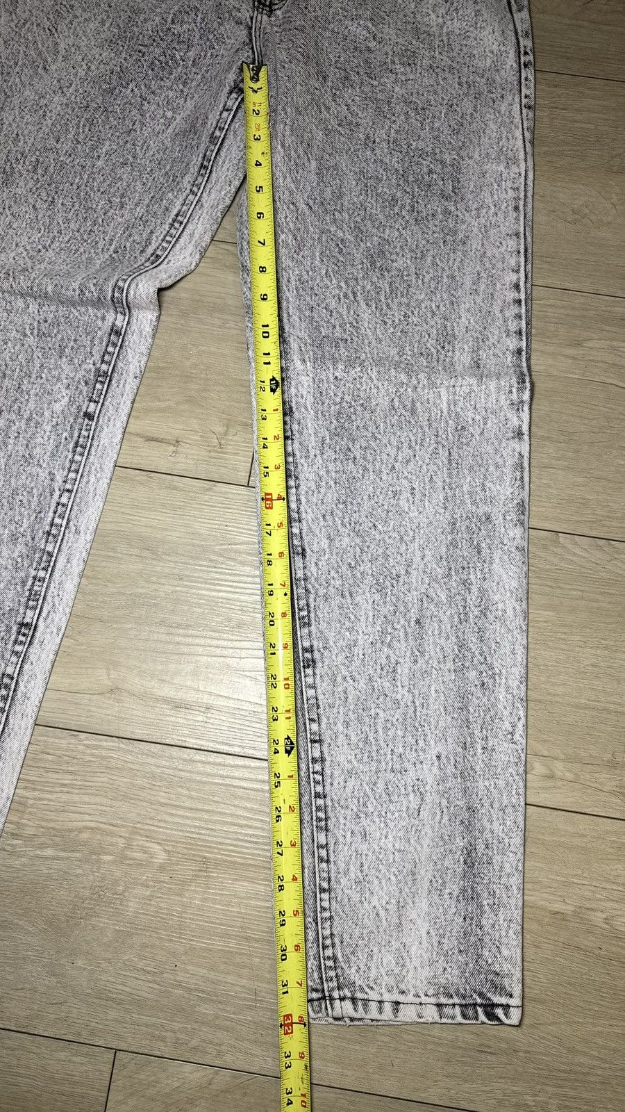 Lee Vintage 1990s Women’s Lee Acid Wash 30 x 30 Straight Denim Size 30" / US 8 / IT 44 - 6 Thumbnail