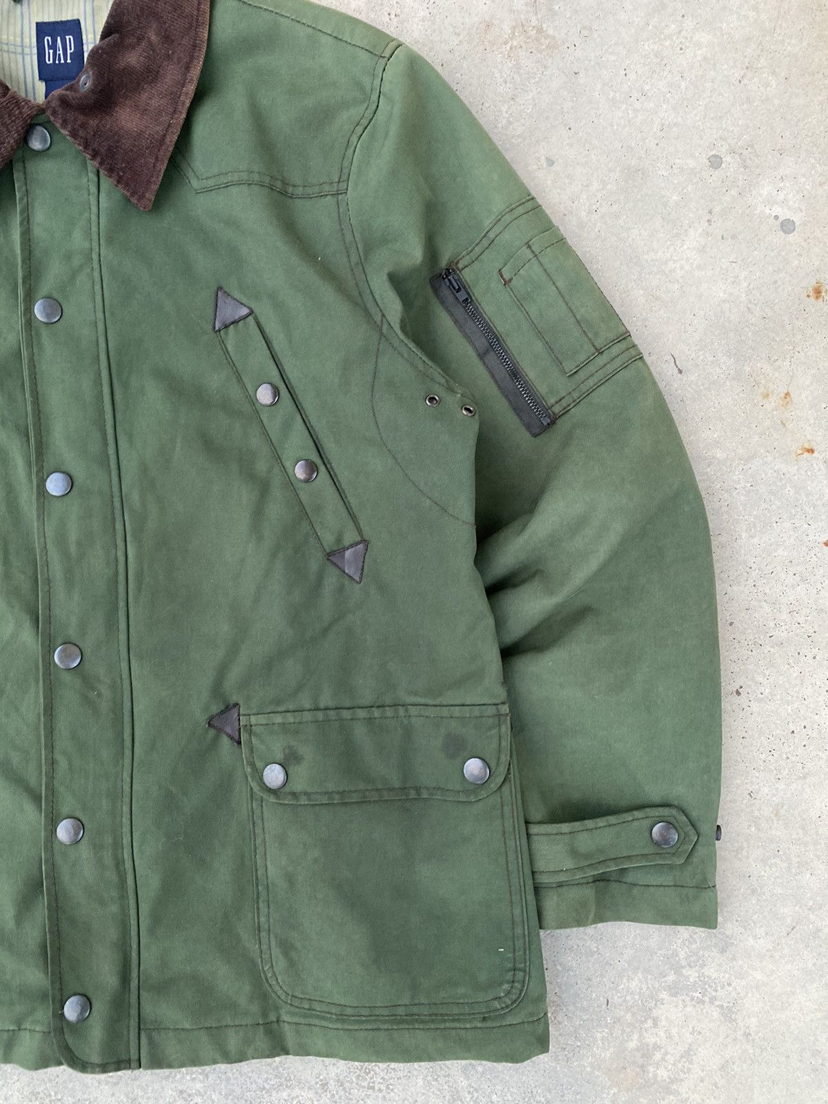 Vintage GAP Multi Pocket Punk Gothic Jacket