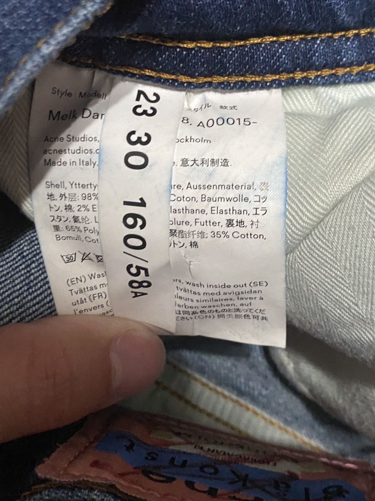 Acne Studios Acne Studios Women jeans Size 23" - 7 Thumbnail