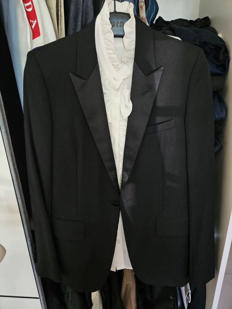 Yves Saint Laurent Saint Laurent Black Smoking Jacket Size US S / EU 44-46 / 1 - 1 Thumbnail