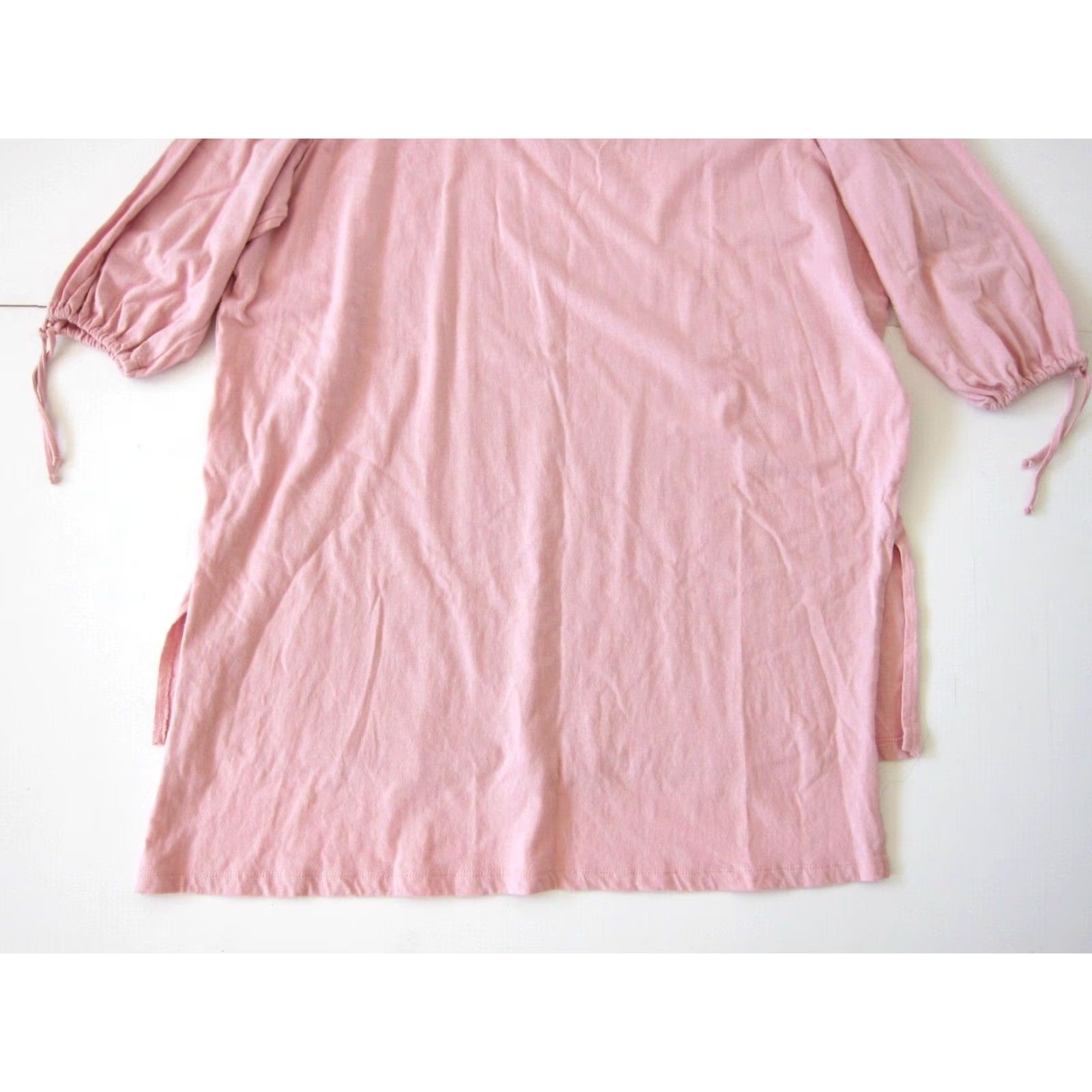 Vintage Roaman's 100% Cotton Pink 3/4 Sleeve Scoop Neck T-Shirt Tunic Blouse Large Women Size XXL / US 16-18 / IT 52-54 - 5 Thumbnail