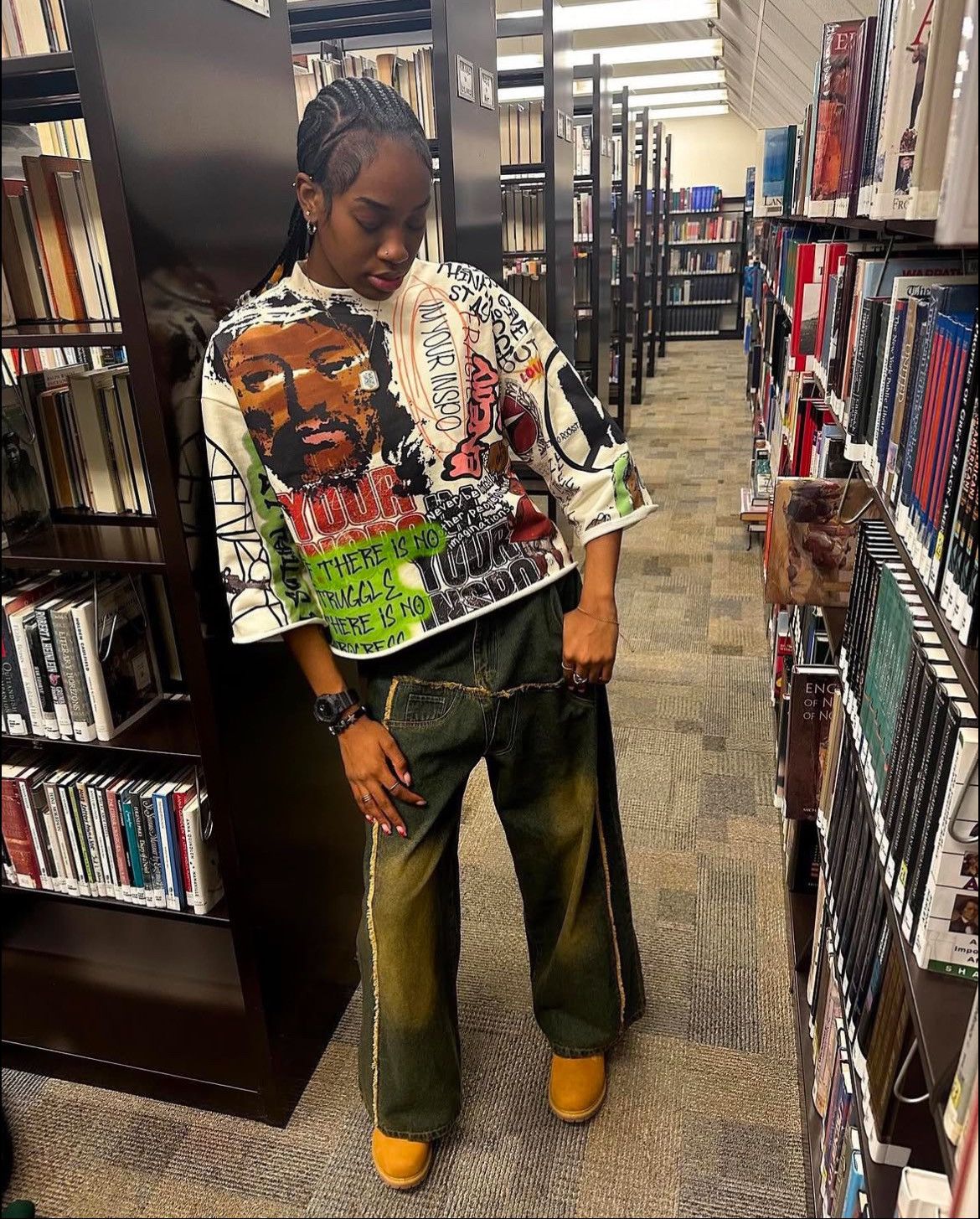 Other Streetwear Long crop top Size US L / EU 52-54 / 3 - 3 Thumbnail
