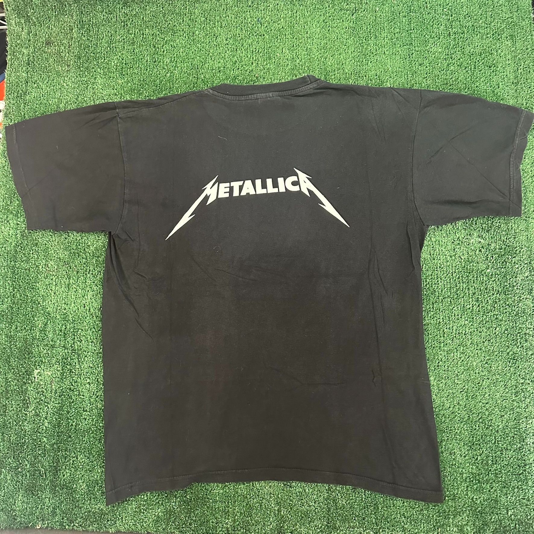 Metallica Vintage 90s Metallica Band T-Shirt Skull Hourglass Metal Tee Size US L / EU 52-54 / 3 - 6 Thumbnail