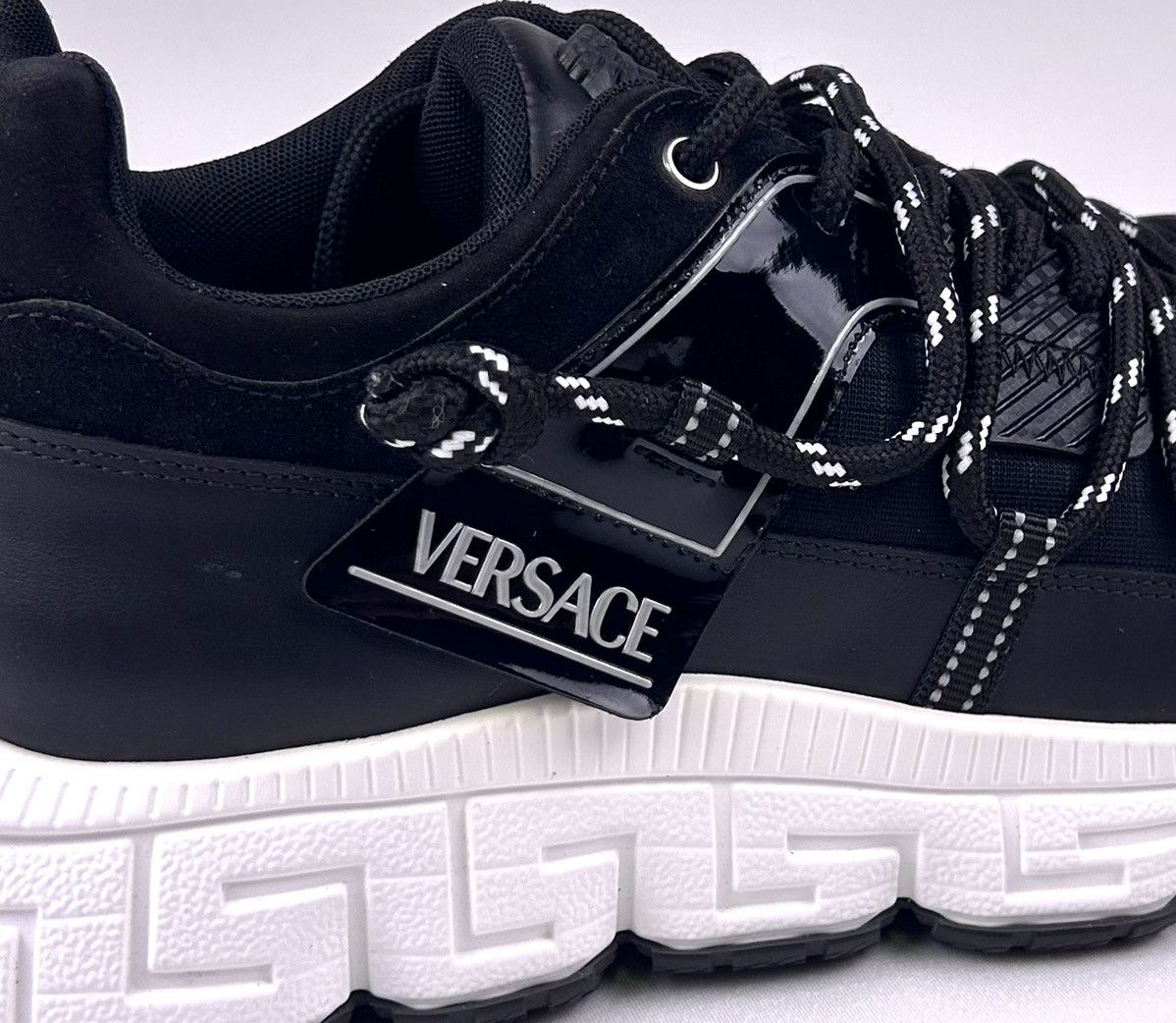 Versace Versace Trigreca Sneakers EU44/US11 Black Suede Italy Size US 11 / EU 44 - 11 Thumbnail
