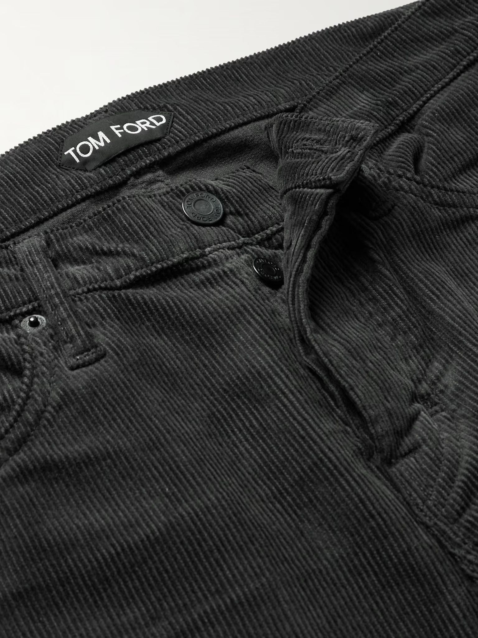 Tom Ford o1w1db10225 TFD001 Corduroy Trouser in Anthracite Grey Size US 38 / EU 54 - 3 Thumbnail