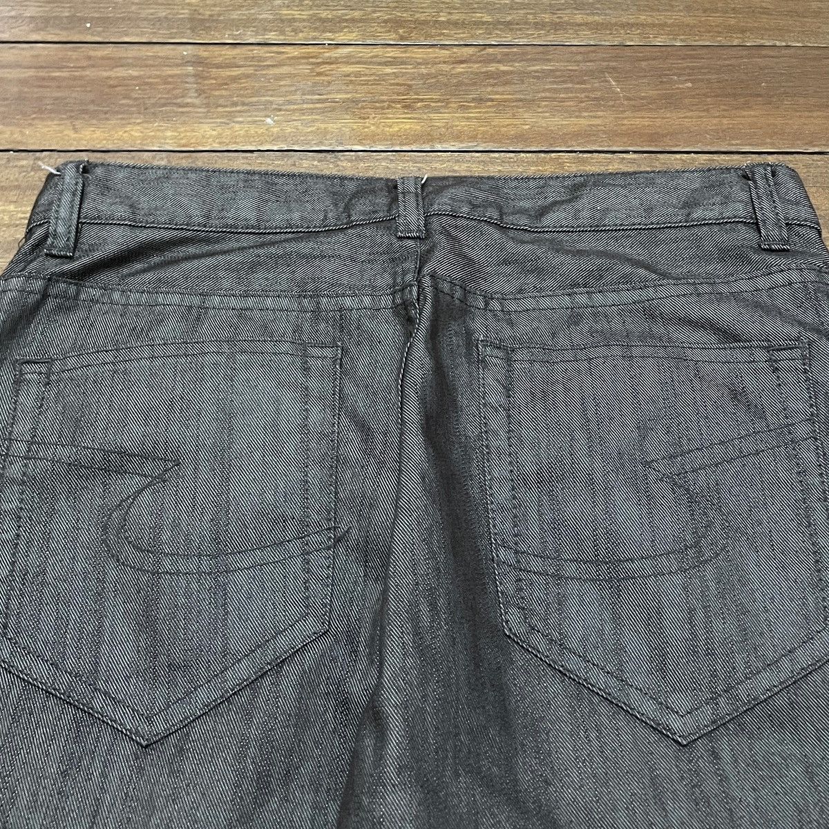 Le Grande Bleu (L.G.B.) Very Rare Vintage Brand Semantic Design Metallic Pants 2000s Size US 31 - 4 Thumbnail