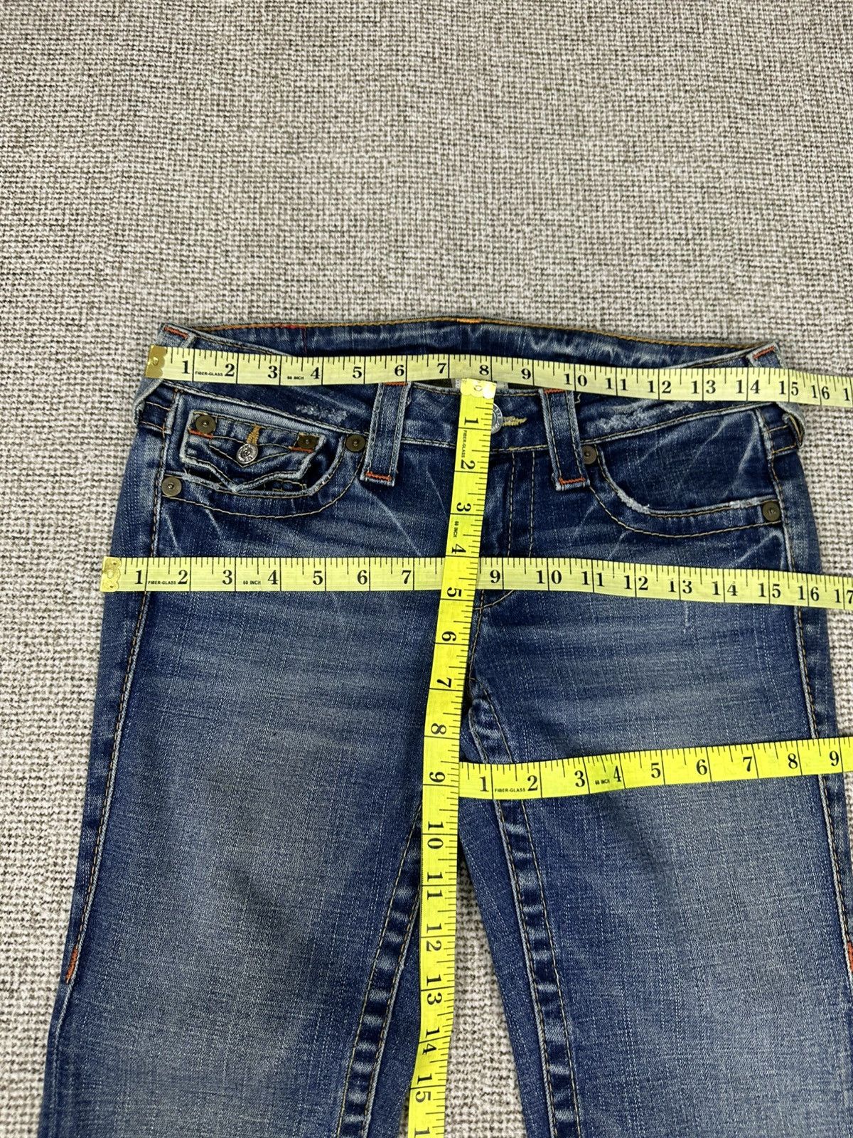 True Religion Y2K True Religion "Joey" Flare Usa Denim 27x32 D739 Size 27" / US 4 / IT 40 - 8 Thumbnail